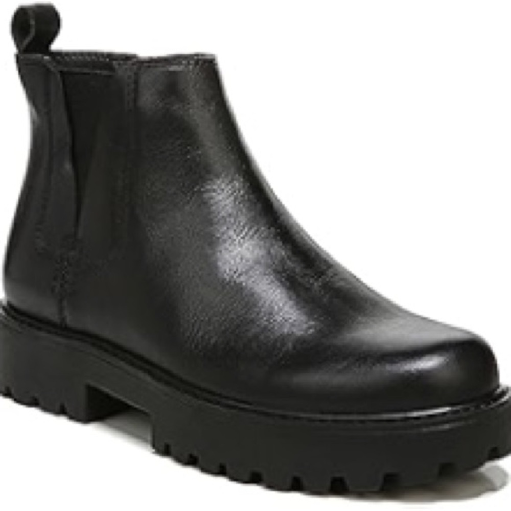ZODIAC Women's Shiloh Ankle Boot Black Leather Ankle Boots - Picture 1 of 14